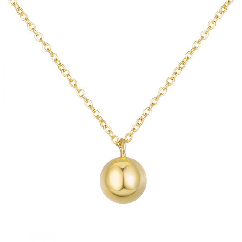 Bare Small Golden Ball Necklace