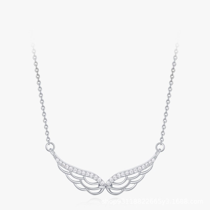 Niche Design Angel Wing Pendant Necklace