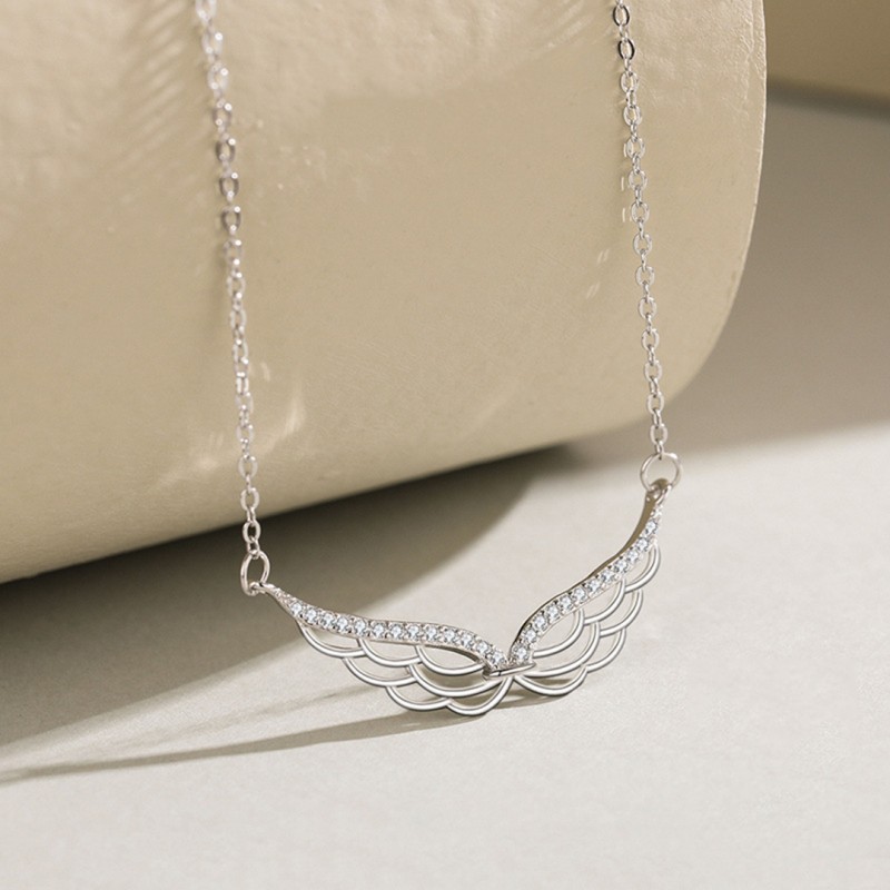 Niche Design Angel Wing Pendant Necklace