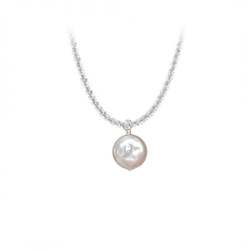 Baroque Pearl Pendant Clavicle Chain