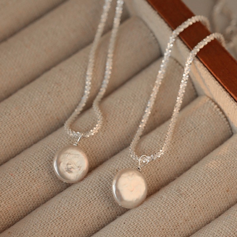 Baroque Pearl Pendant Clavicle Chain