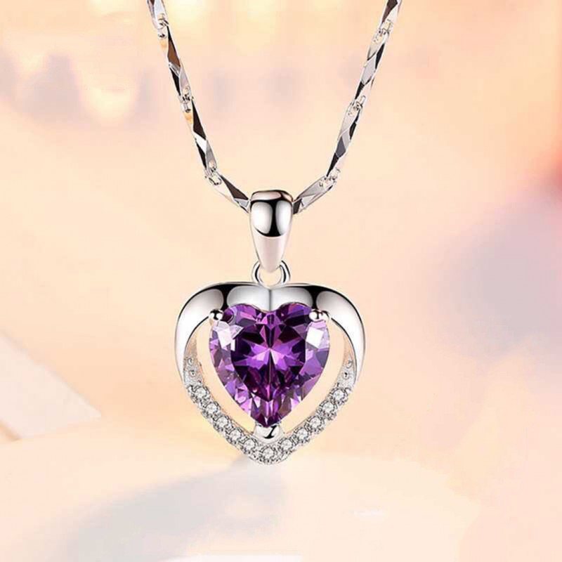 Simple Heart-shaped Pendant Clavicle Chain