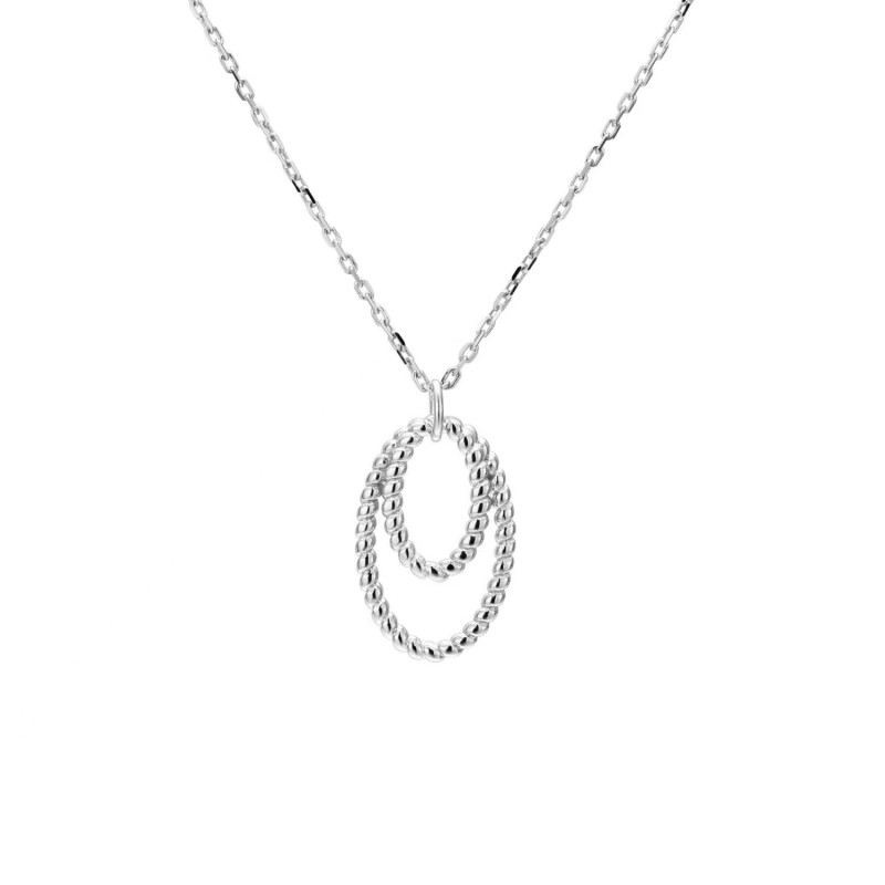 Double Oval Twisted Necklace