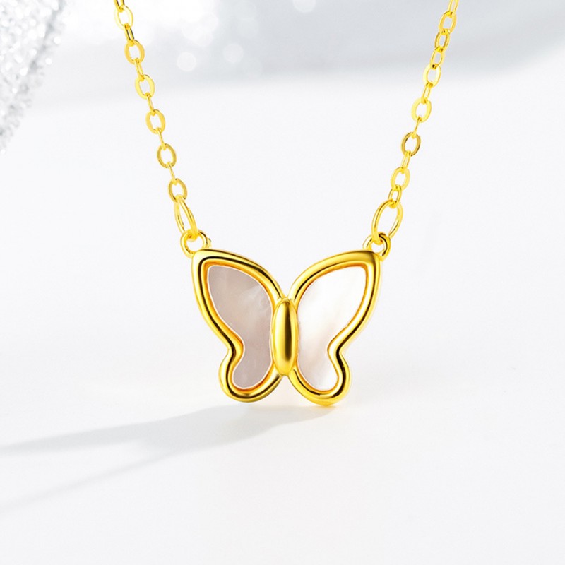 Minimalist Niche Necklace Butterfly Shell