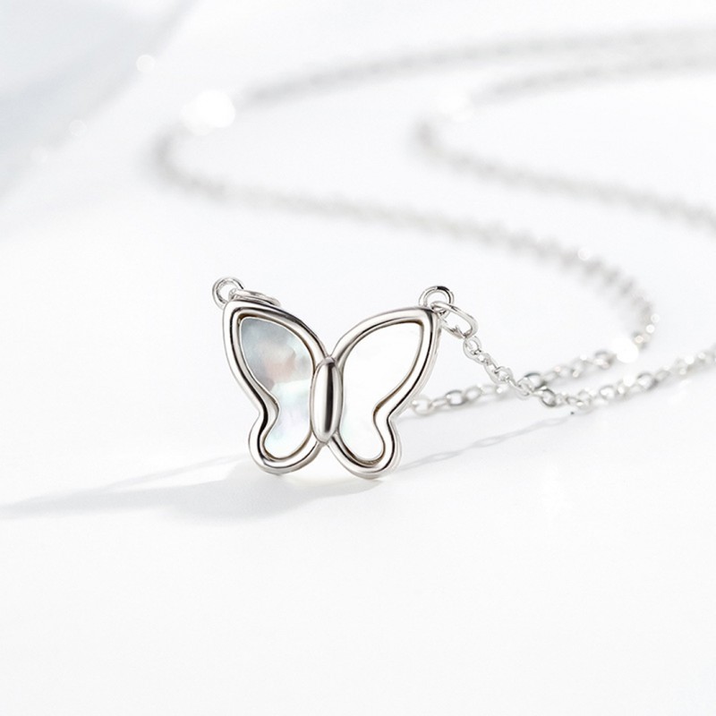 Minimalist Niche Necklace Butterfly Shell