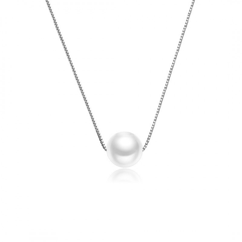  Single Pearl Necklace - Niche Vintage Design