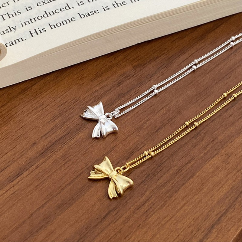 Bow Knot Necklace, Minimalist, Niche, and High-end Design