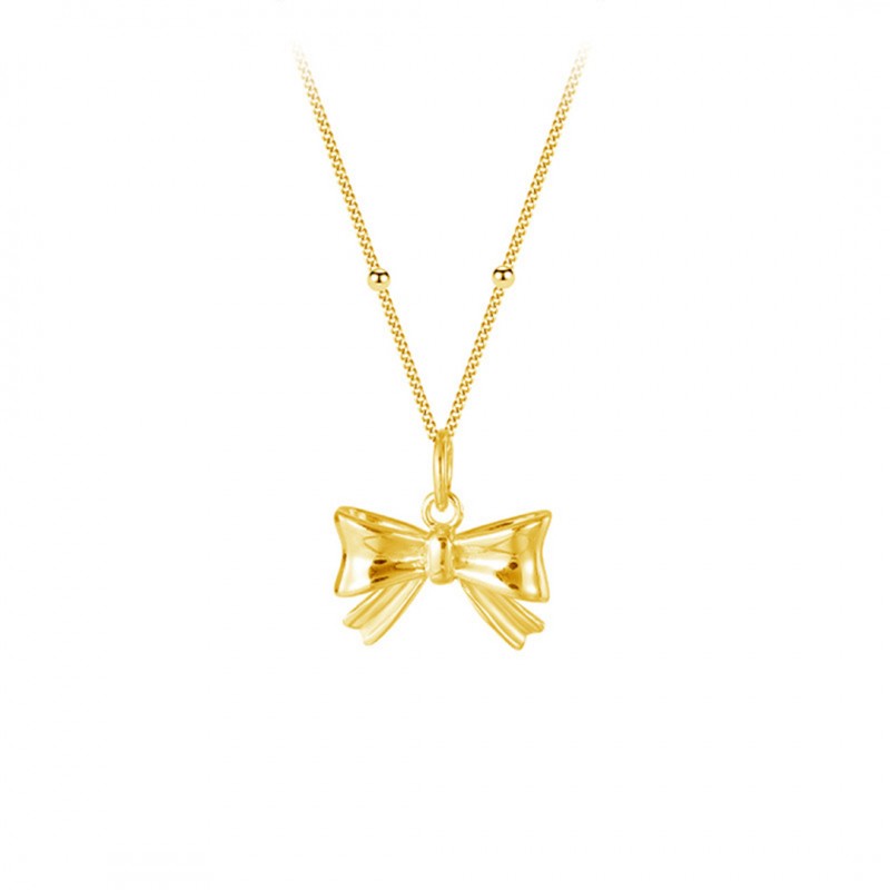 Bow Knot Necklace, Minimalist, Niche, and High-end Design