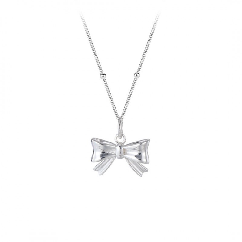 Bow Knot Necklace, Minimalist, Niche, and High-end Design