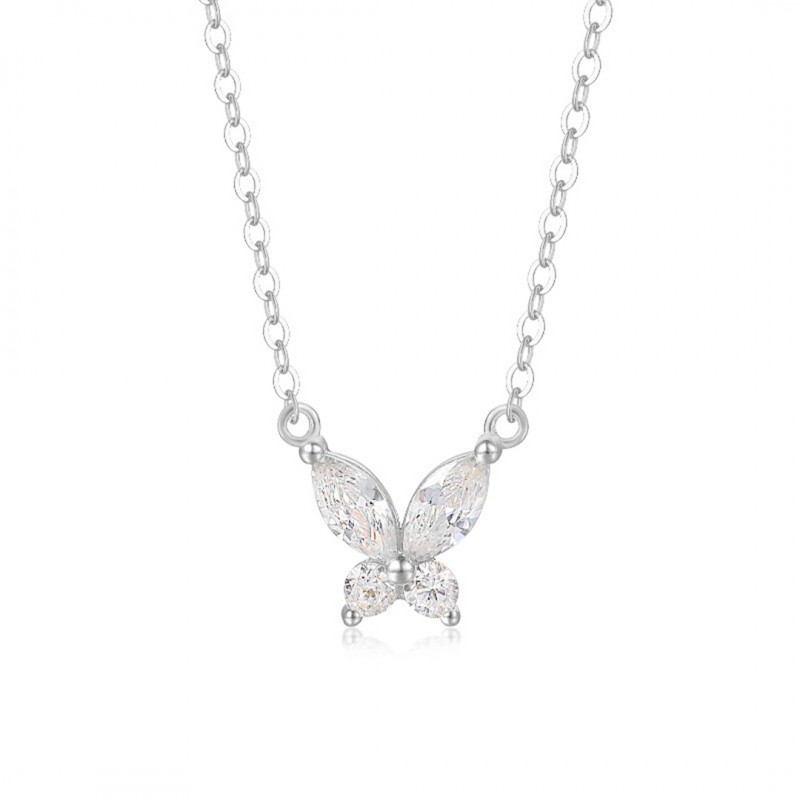 Butterfly Necklace with High-quality Inlaid Zircon