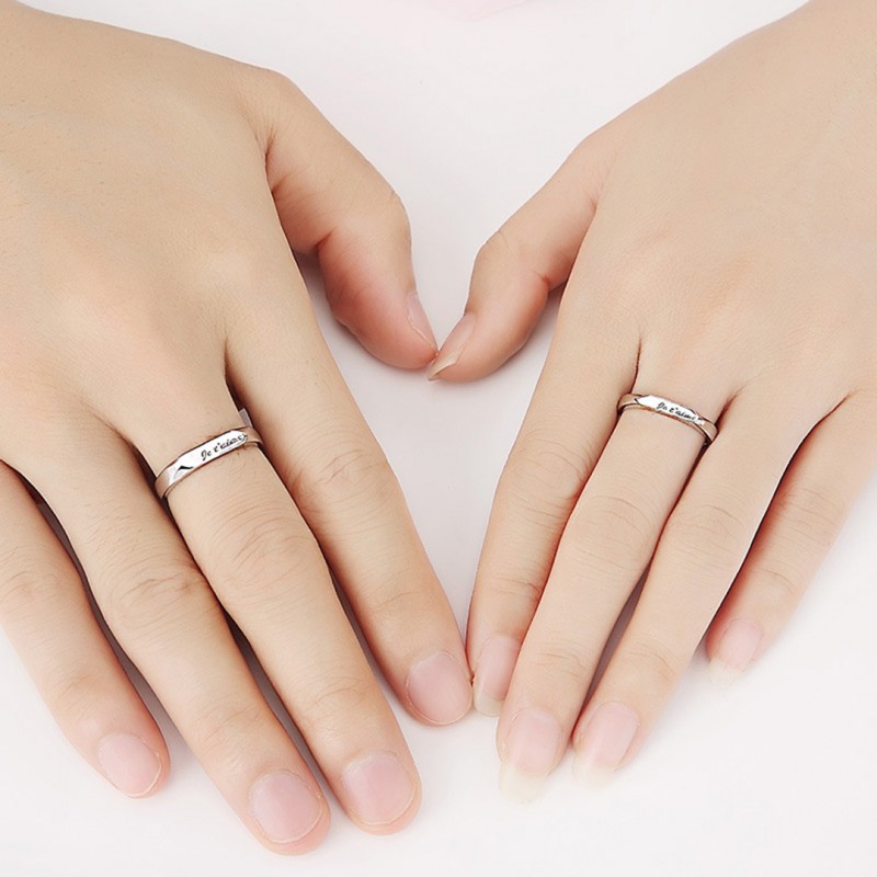 Rhombus Couple Rings, Open Design