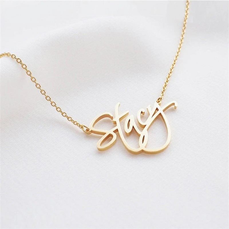 Personalized English Name Letter Necklace