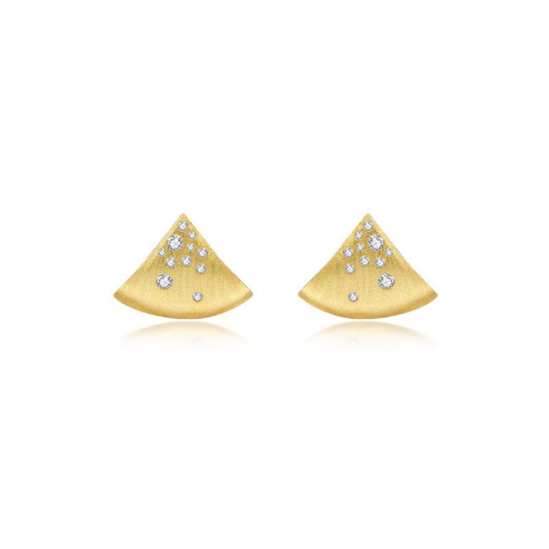 Simple Triangle Shaped Ear Studs 