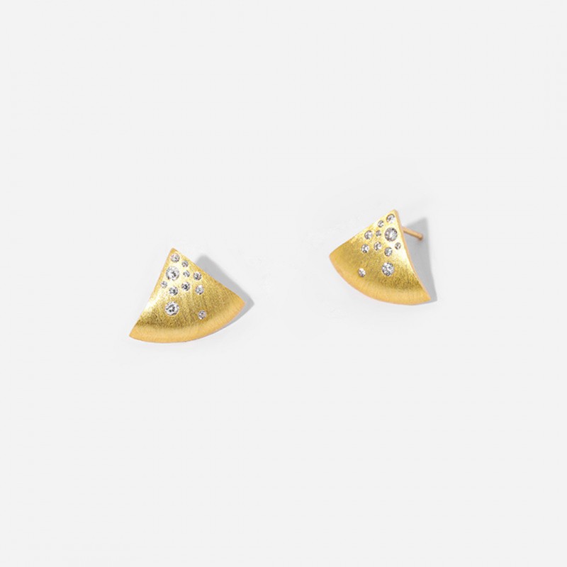 Simple Triangle Shaped Ear Studs 