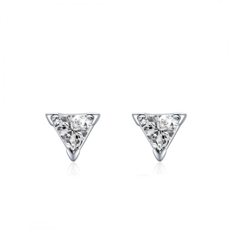 Triangle Ear Studs Women Niche Personality Set Diamond