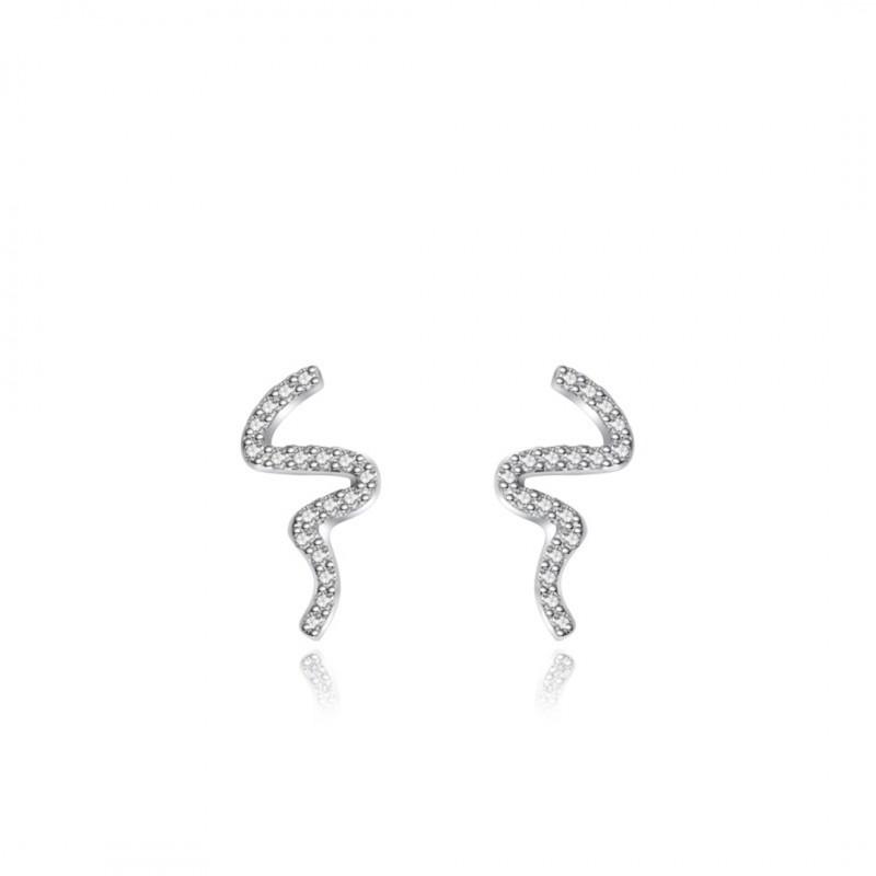 Snake-shaped Ear Studs Women Temperament Fashion Personality