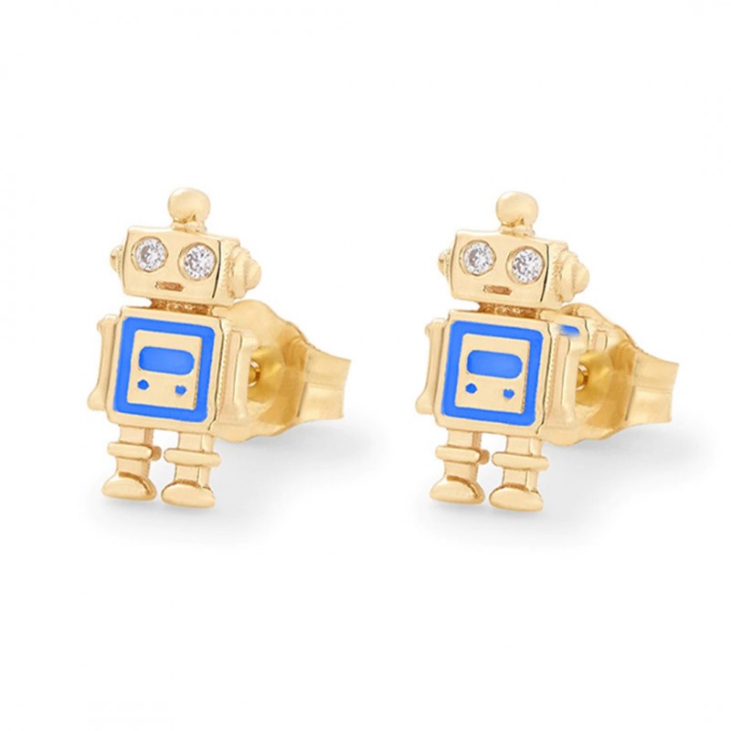 Personalized Robot Creative Unique Non-Collision Style Earrings