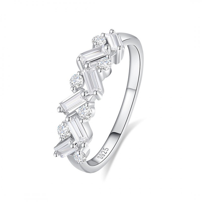 Channel-Set Diamond Ring, Niche Versatile Stackable