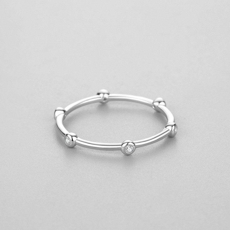 Simple Unique Niche Design Stackable Ring