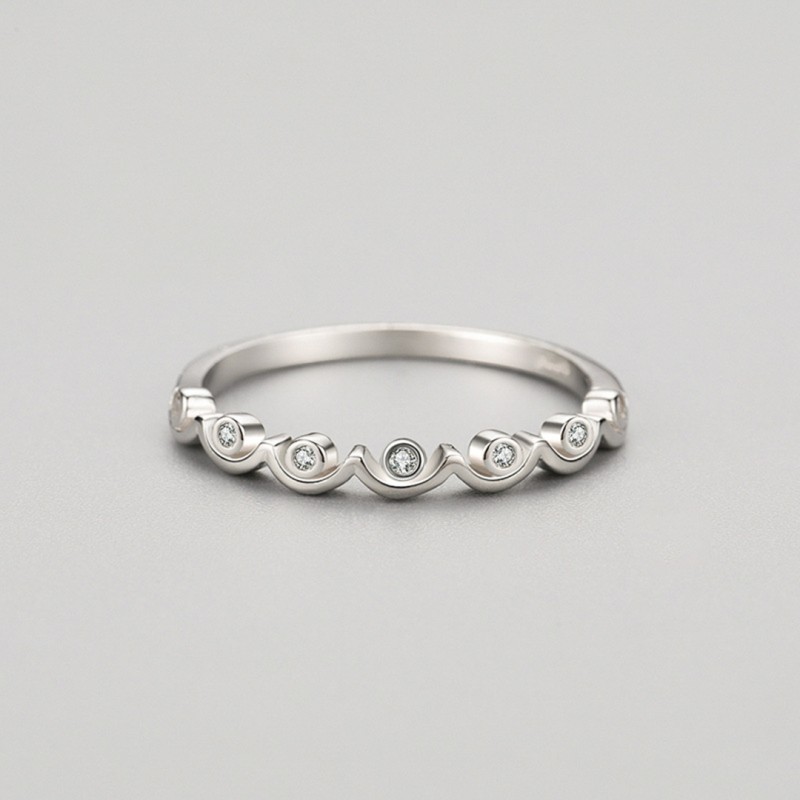 Diamond-set Ring, Personalized High-end Stackable