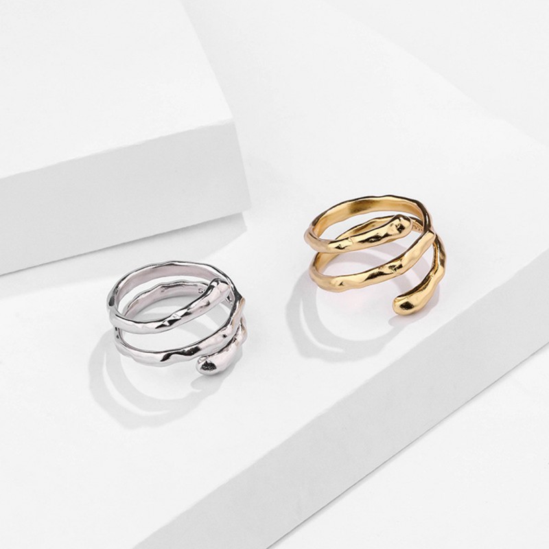 Statement Rings with Unique Multi-Layered Hollow Design