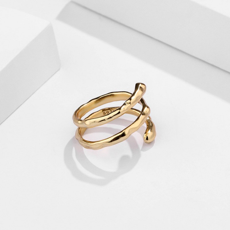 Statement Rings with Unique Multi-Layered Hollow Design