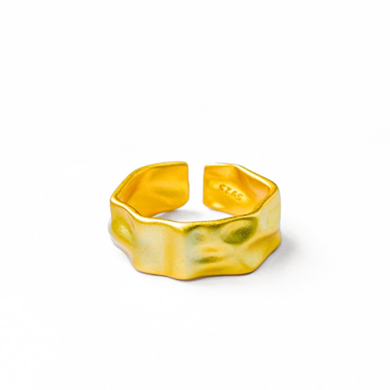 Gold-Plated Open Ring for Women