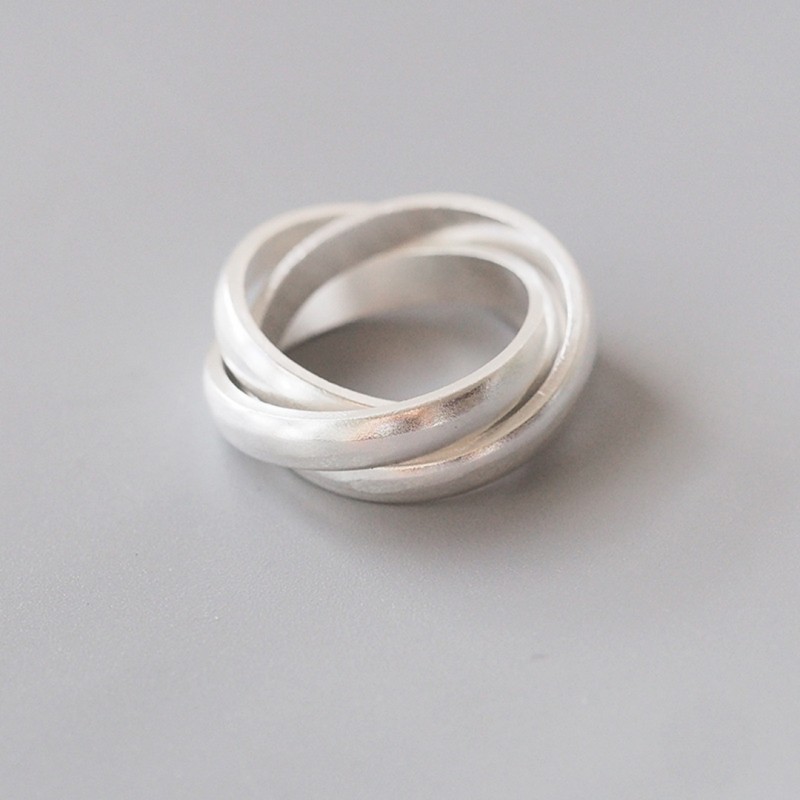 Silver Plain Band Ring for Women