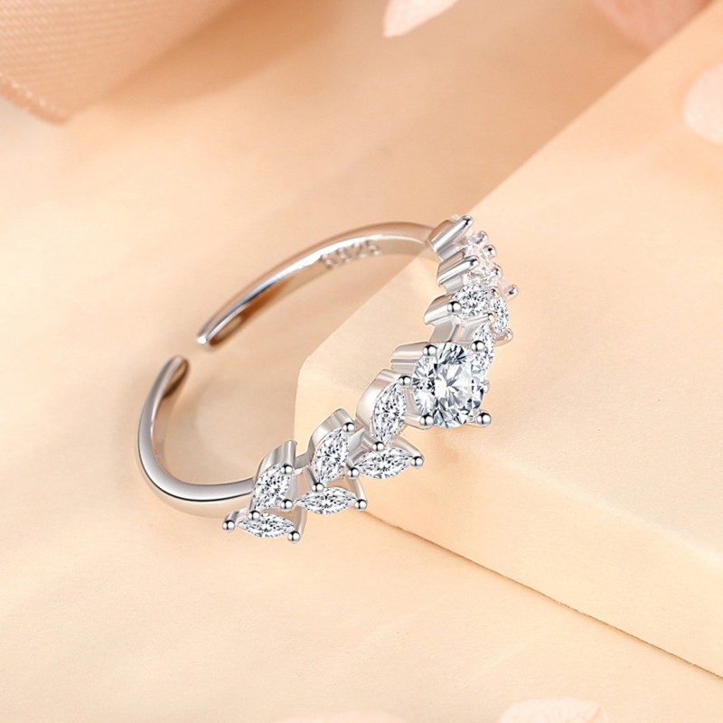 Wheat Spike Ring Leaf Open Adjustable Ring