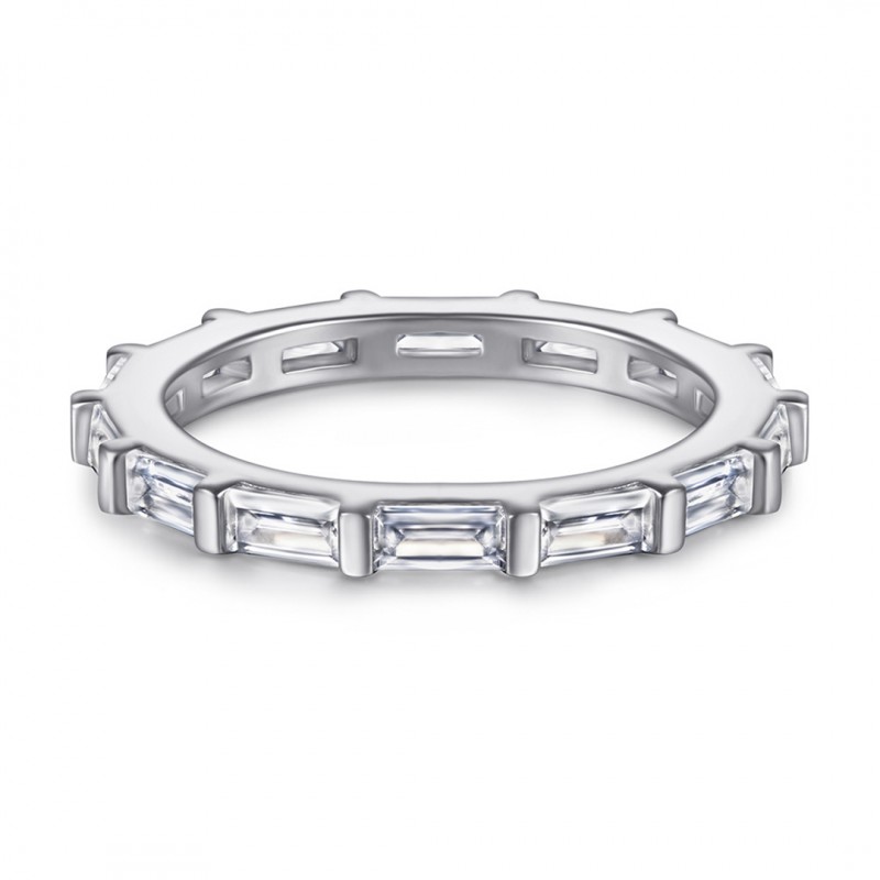 Full-circle Cubic Zirconia Ladies' Wedding Band