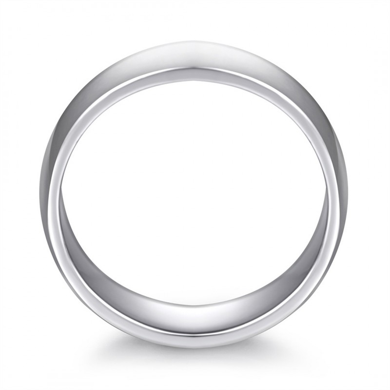 Curved Smooth Plain Ring - Wedding Band