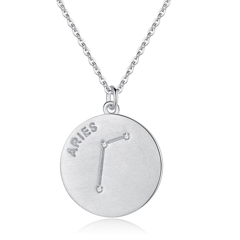 Platinum Plated 12 Constellation Necklace