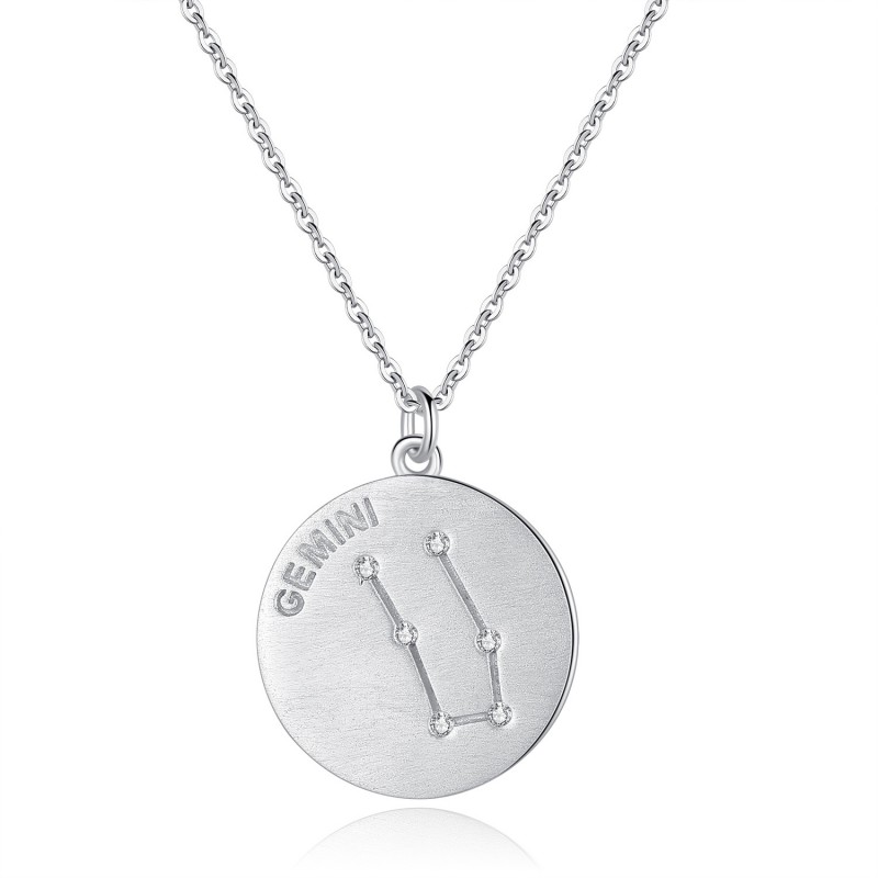 Platinum Plated 12 Constellation Necklace