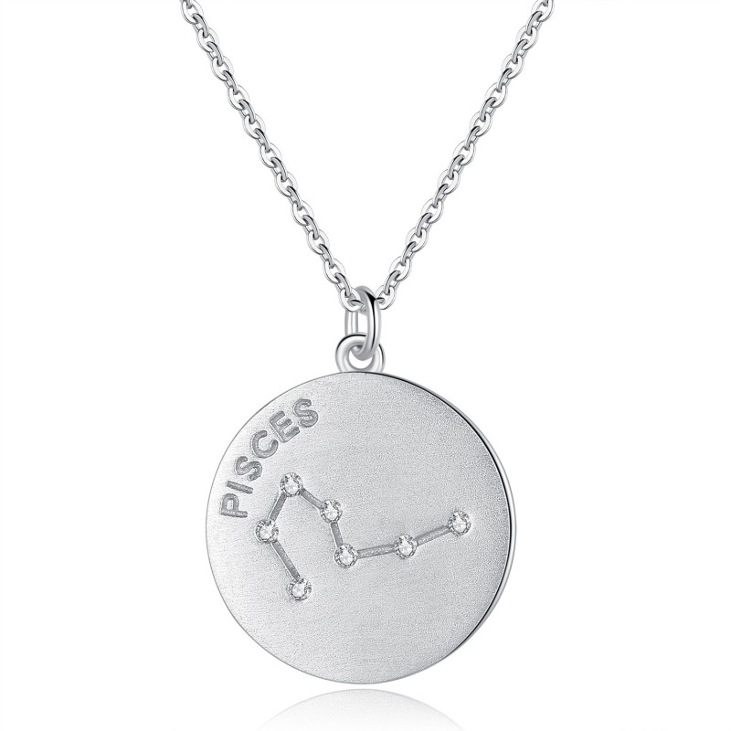 Platinum Plated 12 Constellation Necklace