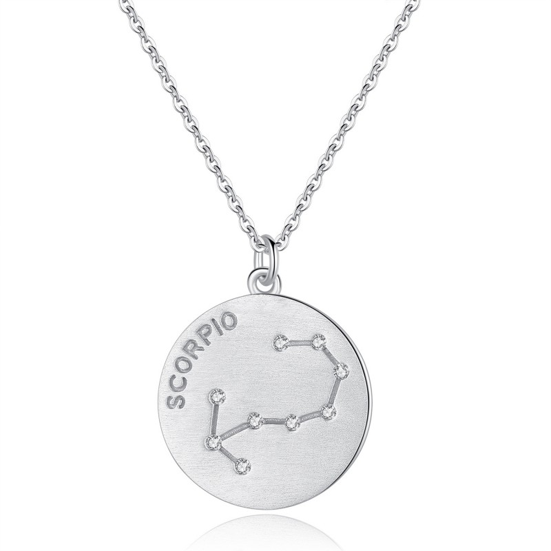 Platinum Plated 12 Constellation Necklace