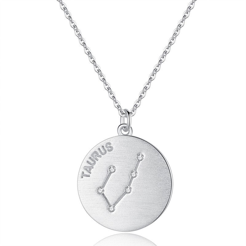 Platinum Plated 12 Constellation Necklace