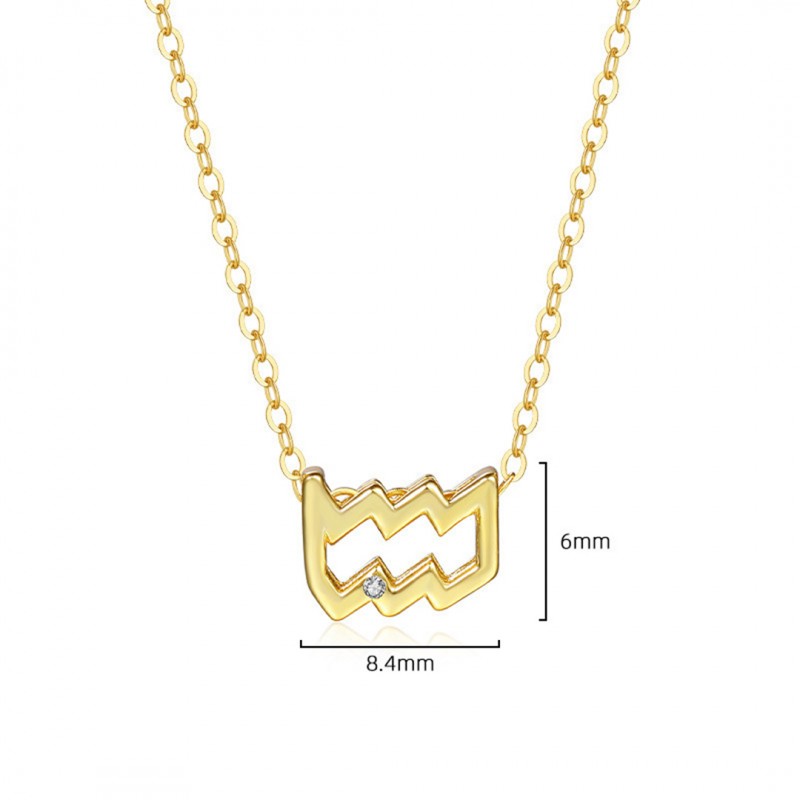 Gold Plated Twelve Constellations Series Necklace