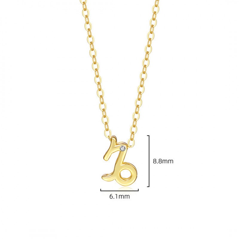 Gold Plated Twelve Constellations Series Necklace