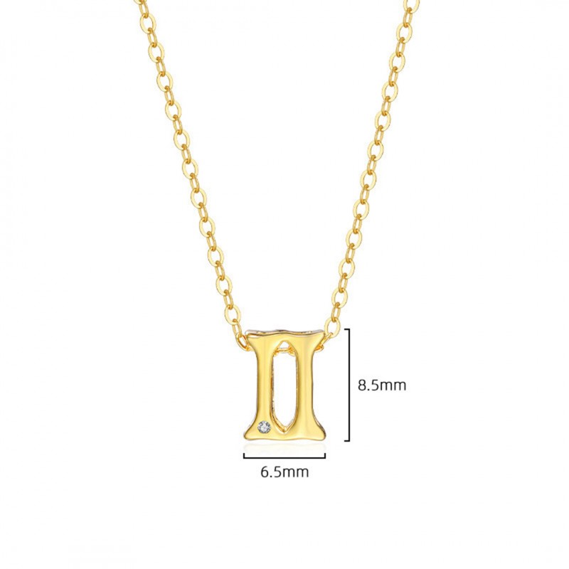 Gold Plated Twelve Constellations Series Necklace