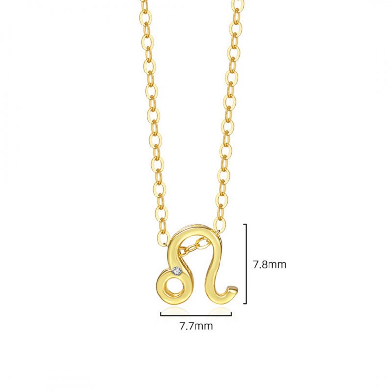 Gold Plated Twelve Constellations Series Necklace