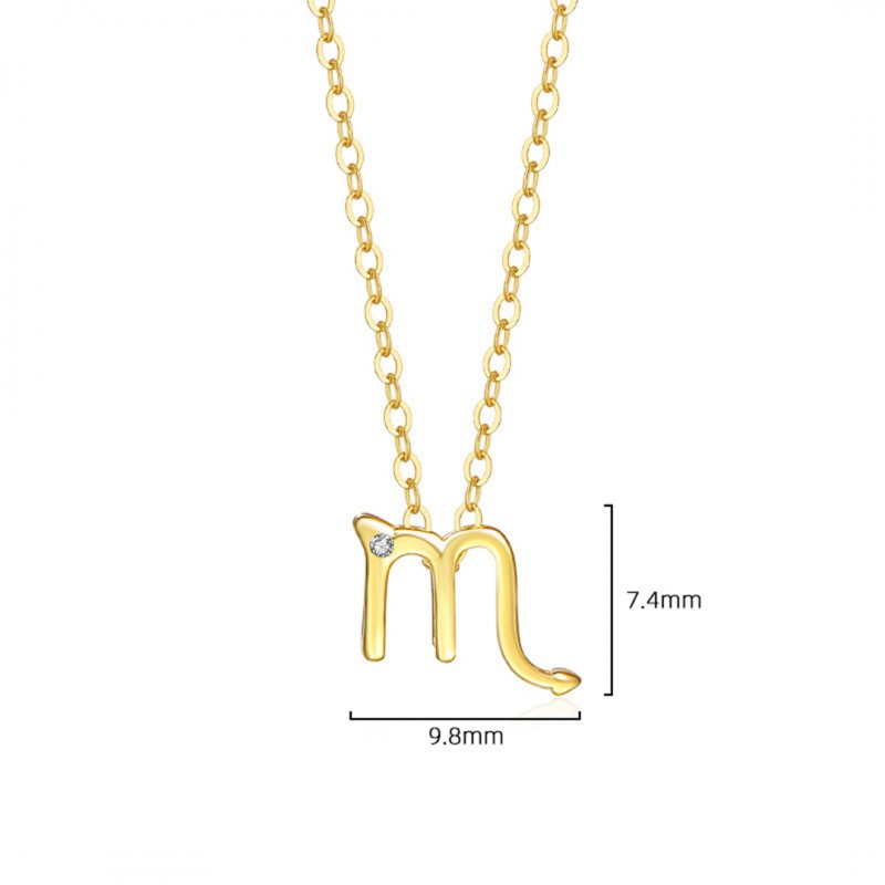 Gold Plated Twelve Constellations Series Necklace