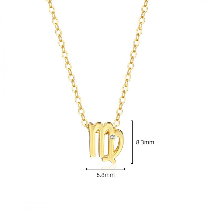 Gold Plated Twelve Constellations Series Necklace