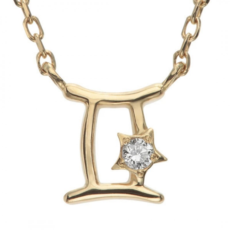 Gold Twelve Constellations Mini Pendant Necklace