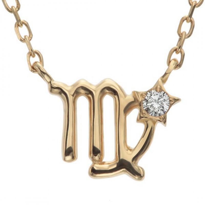 Gold Twelve Constellations Mini Pendant Necklace