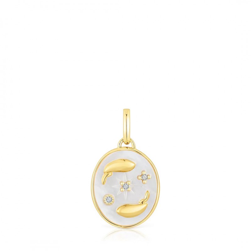 Pearl Mother-of-Pearl Twelve Constellations Pendant