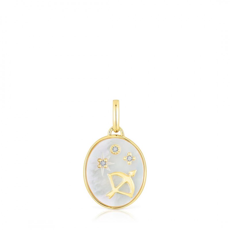 Pearl Mother-of-Pearl Twelve Constellations Pendant