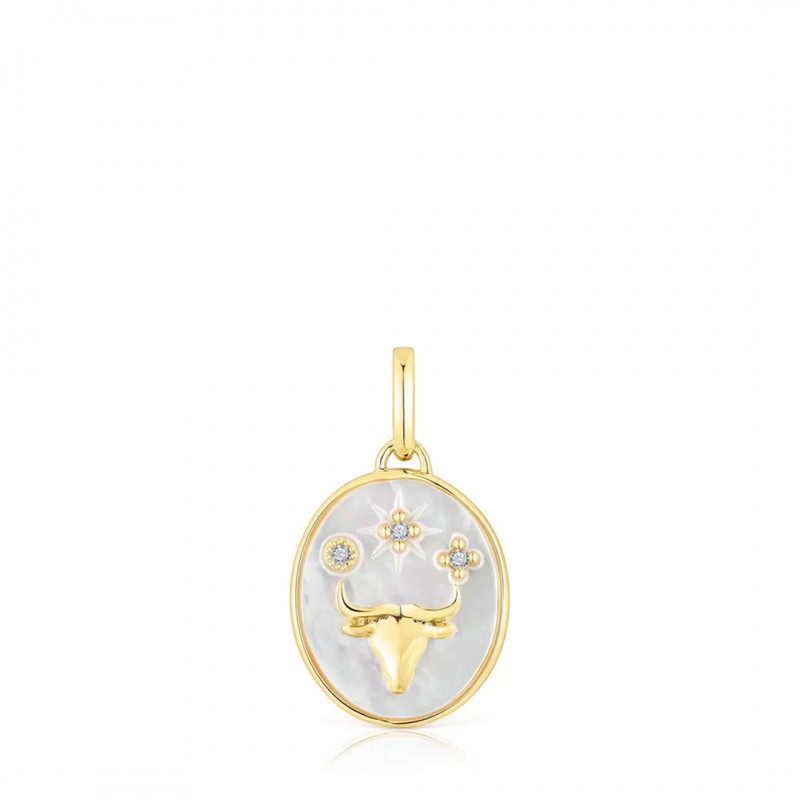 Pearl Mother-of-Pearl Twelve Constellations Pendant