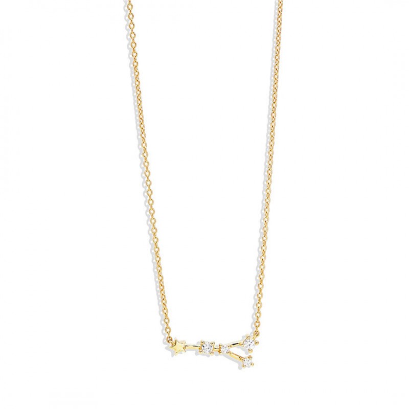 Twelve Constellations Star Diamond Collarbone Necklace