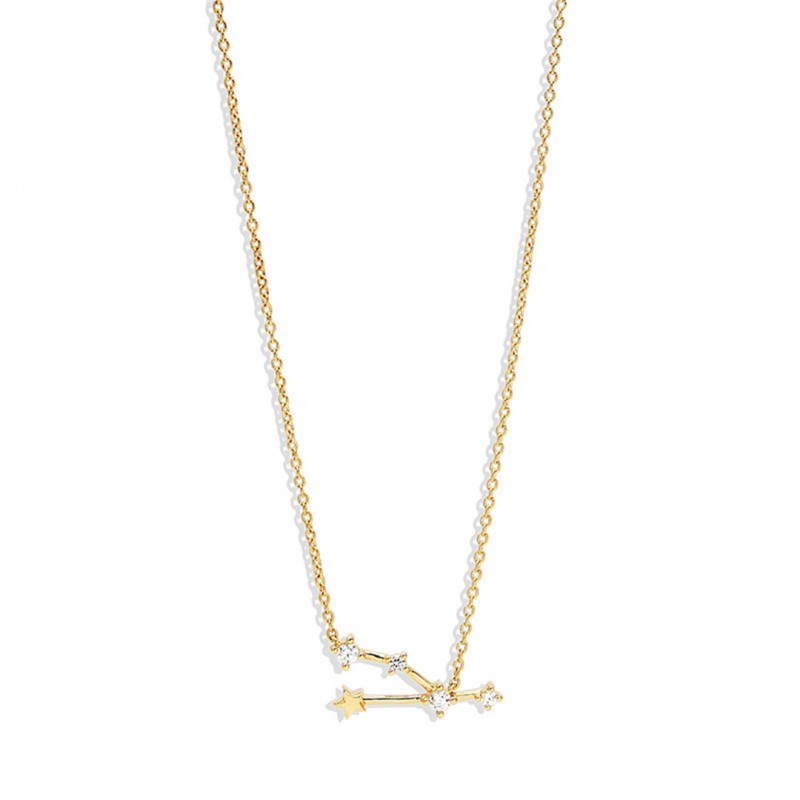 Twelve Constellations Star Diamond Collarbone Necklace