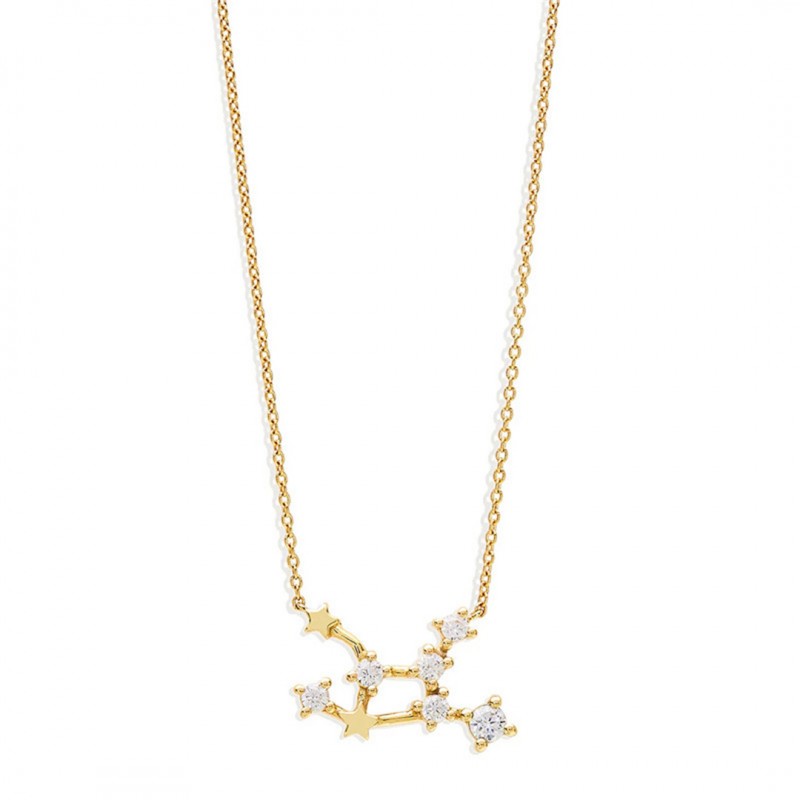 Twelve Constellations Star Diamond Collarbone Necklace